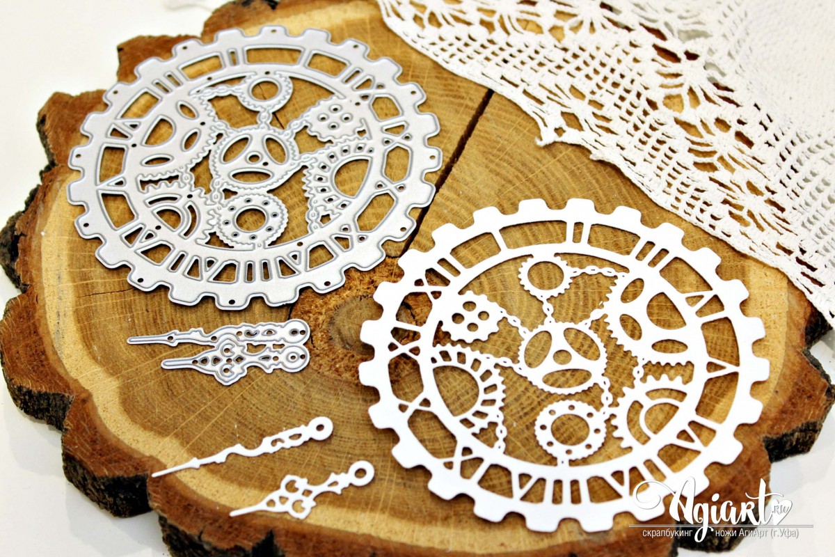 Нож для вырубки Agiart "Стимпанк со стрелками"