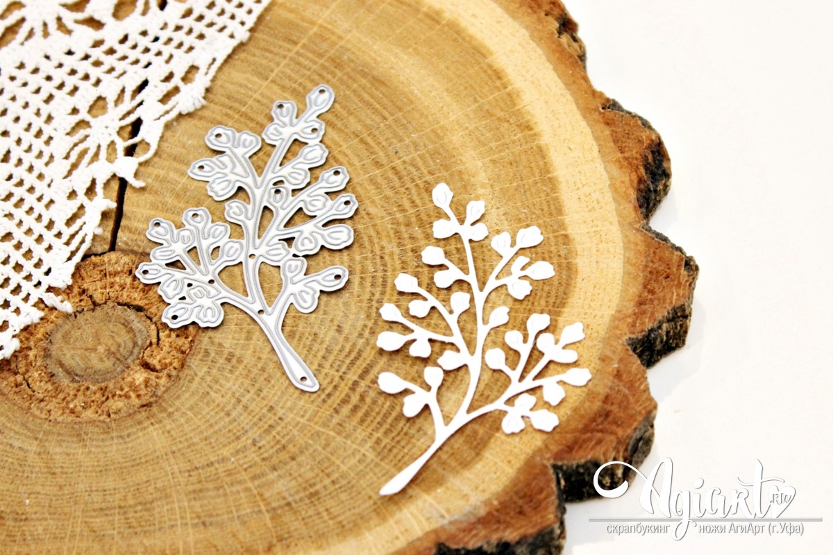 Нож для вырубки Agiart "Изящный папоротник"