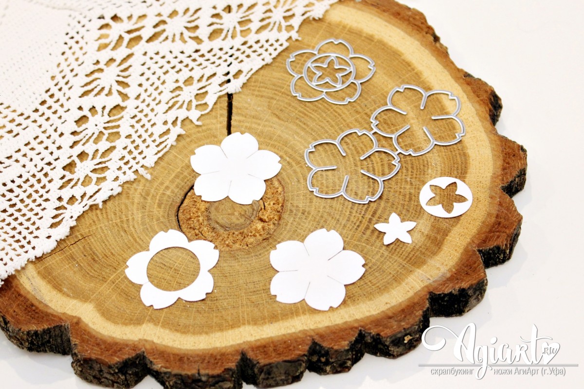 Нож для вырубки Agiart "Любимые цветы №2"