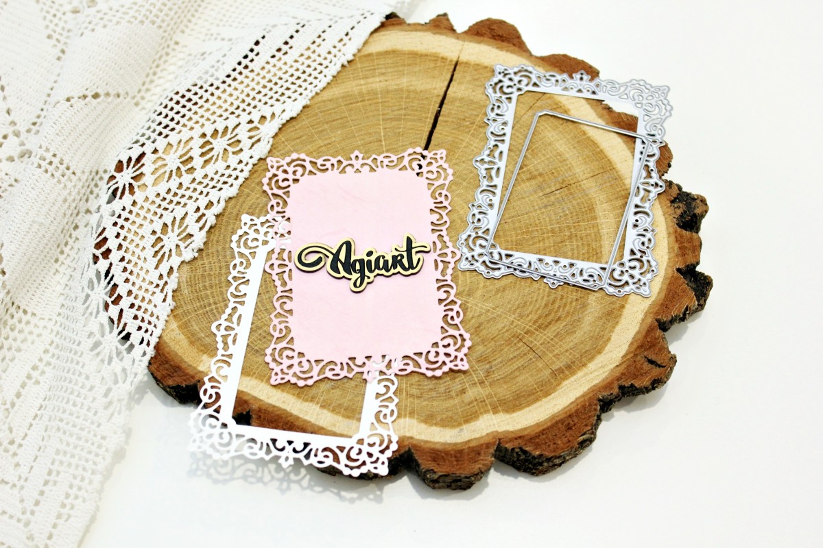 Нож для вырубки Agiart "Рамка прямоугольная Ар-деко"