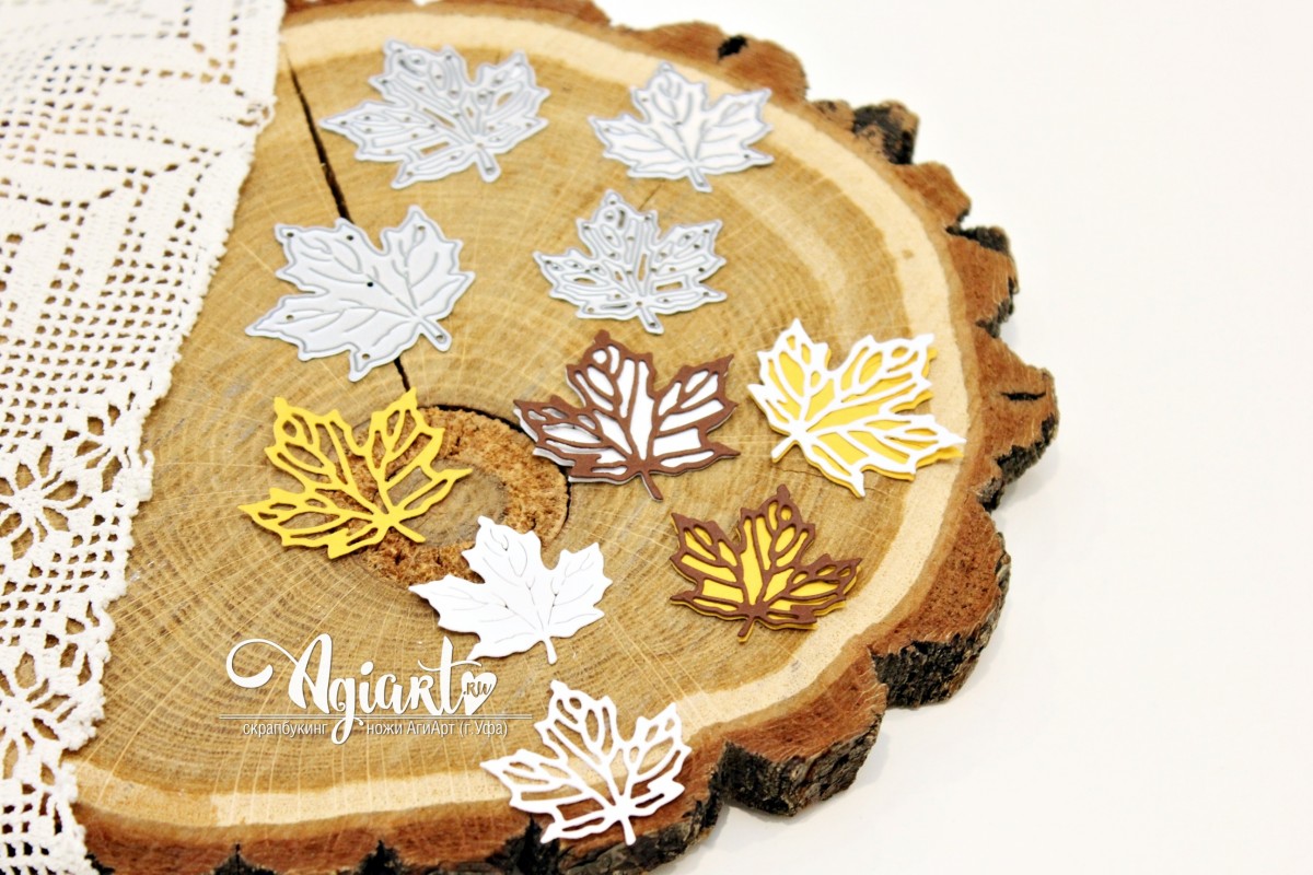 Нож для вырубки Agiart "Кленовые листья"