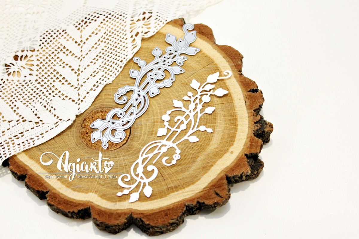 Нож для вырубки Agiart "Завиток Нежность большой"