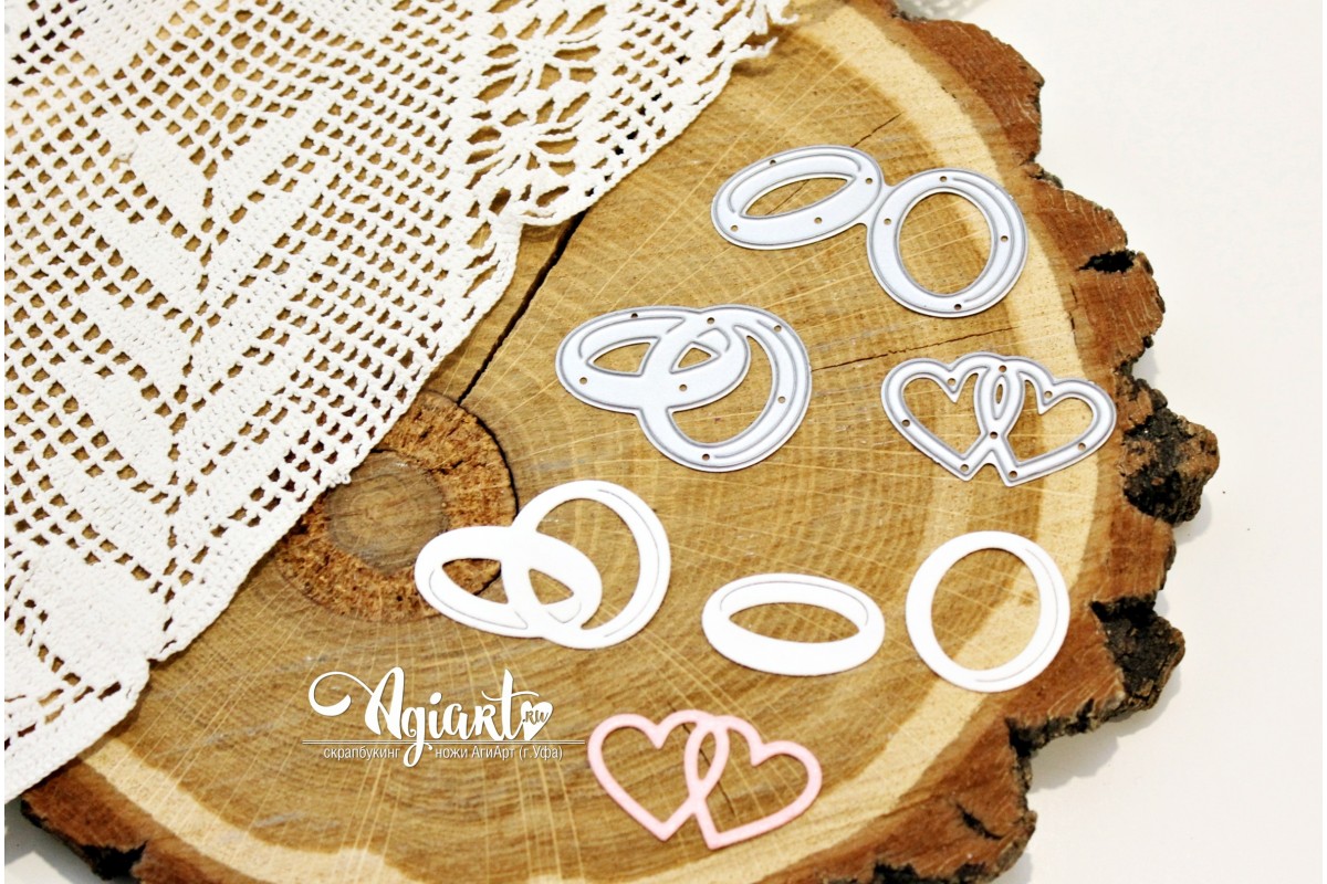 Нож для вырубки Agiart "Обручальный набор"