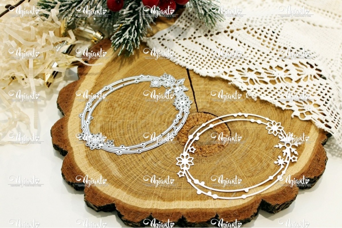 Нож для вырубки Agiart рамка "Метелица"