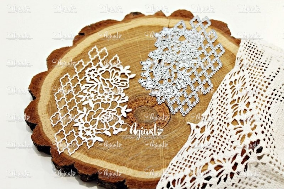 Нож для вырубки Agiart набор "Пионовый витраж"