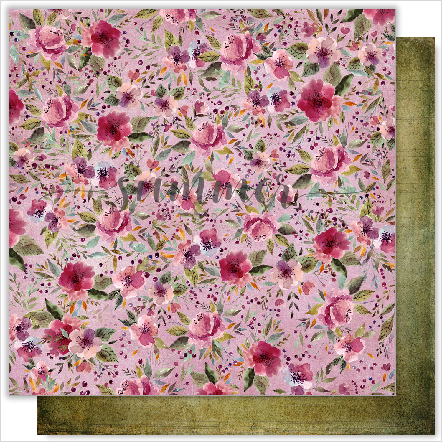 Бумага Summer studio "Marsala", Berry dream's (SMST11-1)