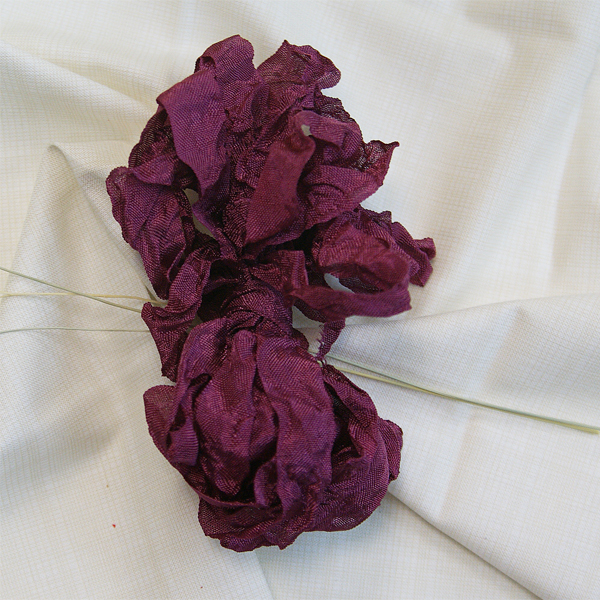 Шебби-лента 5 метров, цвет Бордовое вино(21)