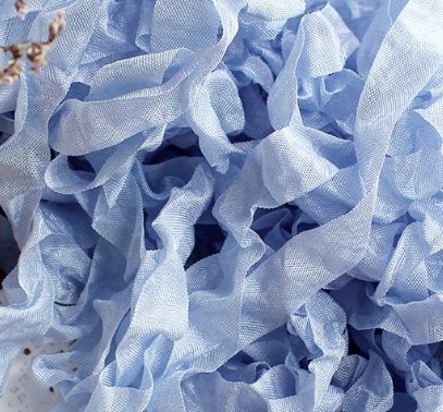 Шебби-лента 5 метров, цвет Царский голубой (25)