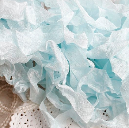 Шебби-лента 5 метров, цвет Нежно-голубая (29)
