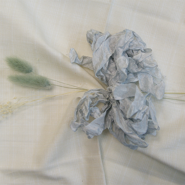 Шебби-лента 5 метров, цвет Серебристый(37)