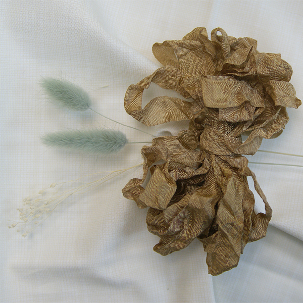 Шебби-лента 5 метров, цвет Бурый рис(39)