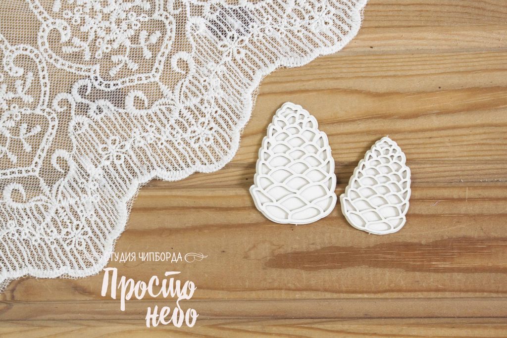 Чипборд Просто Небо. "Шишки 3d - 2"