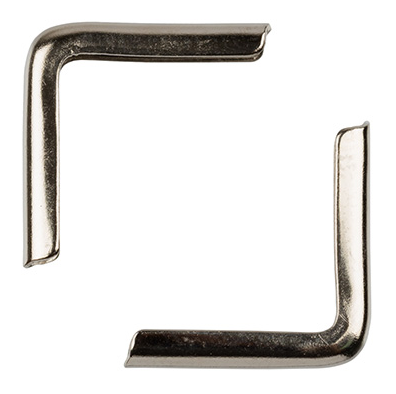 Уголки металлические для альбома 15 мм, 4 штуки, цвет серебро