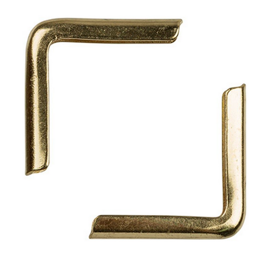 Уголки металлические для альбома 15 мм, 4 штуки, цвет золото