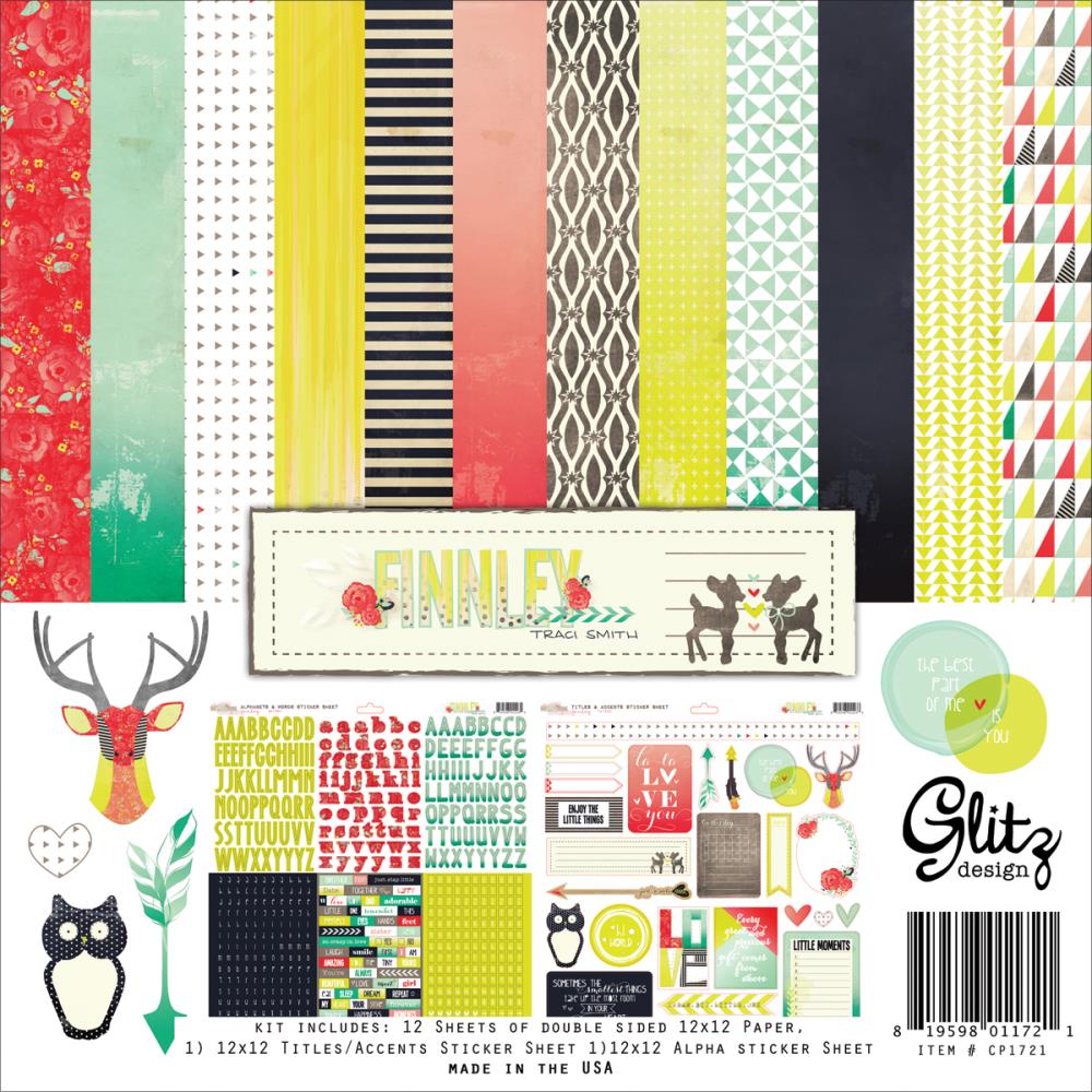 Набор бумаги 30 х 30 см Glitz "Finnley"