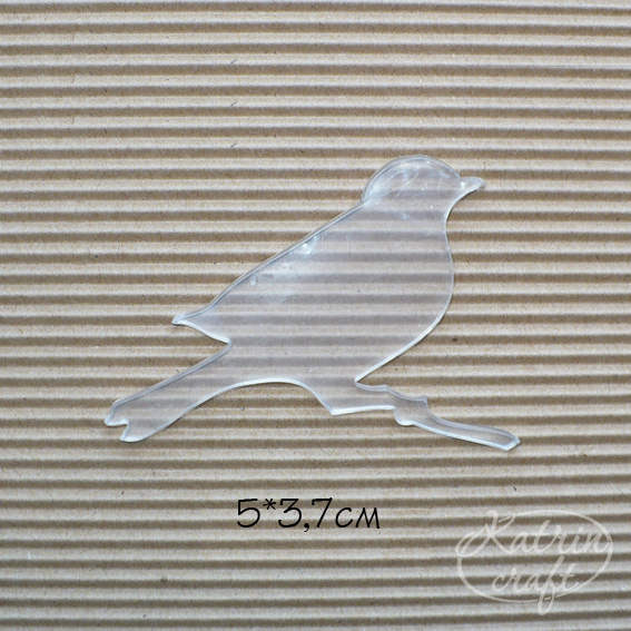 Акриловое украшение "Птичка маленькая"