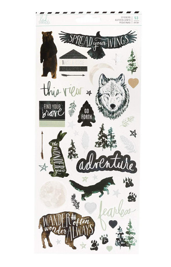 Картонные наклейки Heidi Swapp "Wolf Pack"