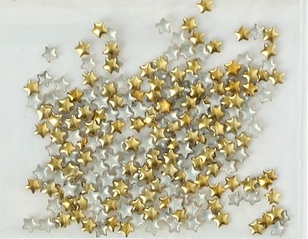 Набор звёздочек для шейкера 2,5 мм, золотой