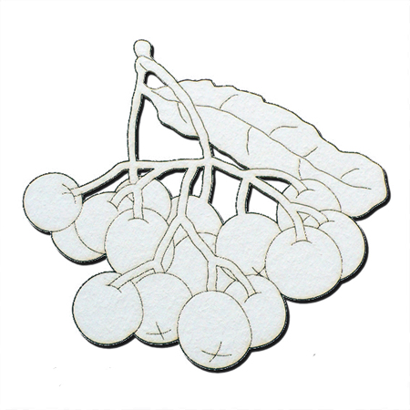 Чипборд "Гроздь рябины малая"