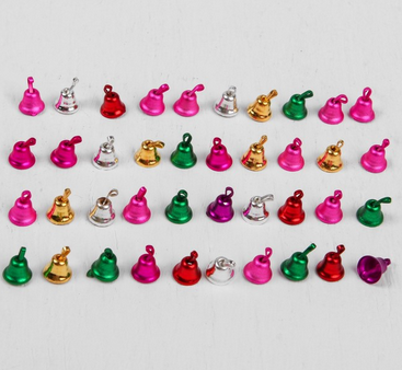 Колокольчик цвет микс, 0,6см., упаковка 40шт.