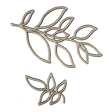 Чипборд "Листья фикуса"