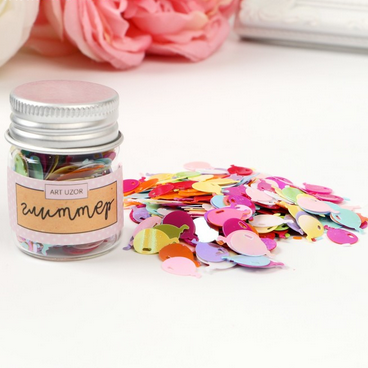 Глиттер в баночке "Шарики микс"