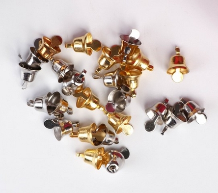 Набор мини-колокольчиков золото/серебро