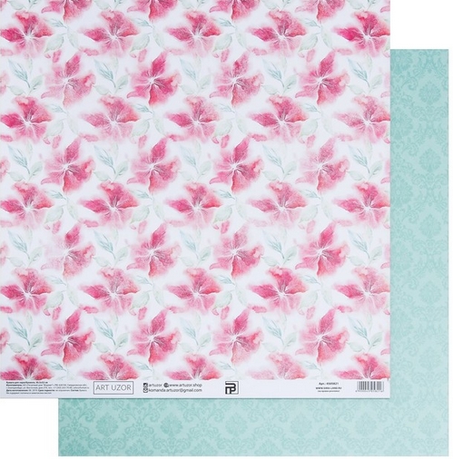 Бумага для скрапбукинга АртУзор "«Цветочное настроние" (ART810-1)