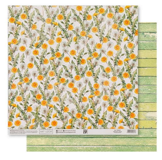Бумага для скрапбукинга АртУзор "Одуванчики" (ART810-4)