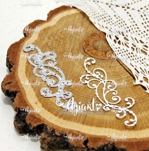 Нож для вырубки Agiart "Изысканный завиток"