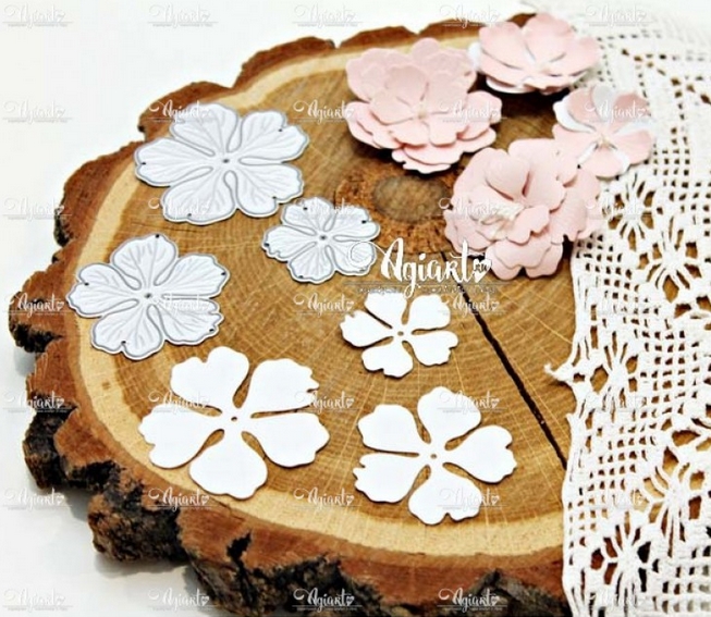 Нож для вырубки Agiart "Цветы Пеларгонии"