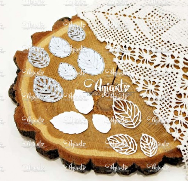 Нож для вырубки Agiart "Листья Розы"