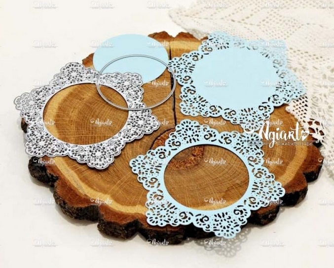 Нож для вырубки Agiart "Салфетка-рамка "Ностальгия"