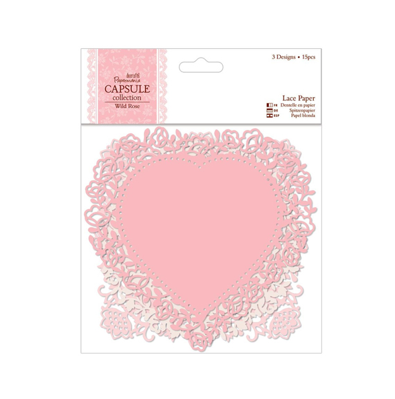 Набор ажурных салфеток Wild Rose, оттенки розового