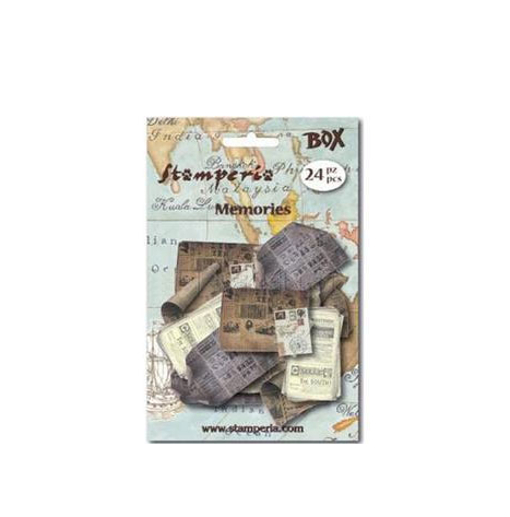 Набор высечек Stamperia "Старые газеты"