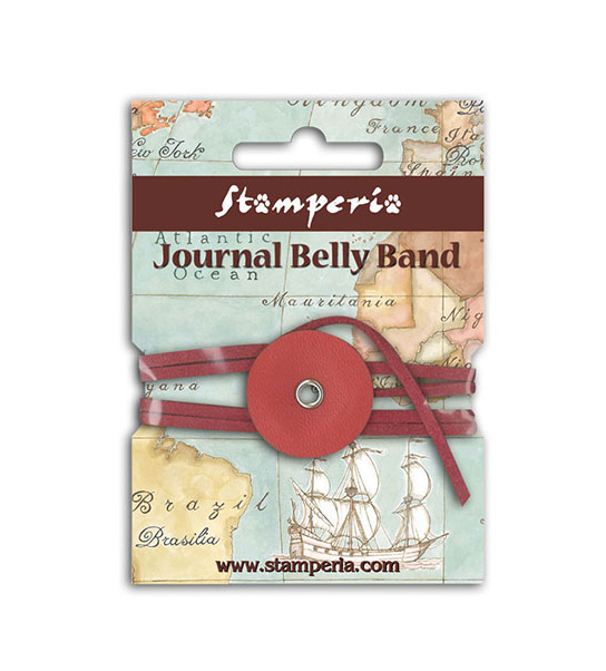 Шнур-застёжка из кожи. Цвет красный