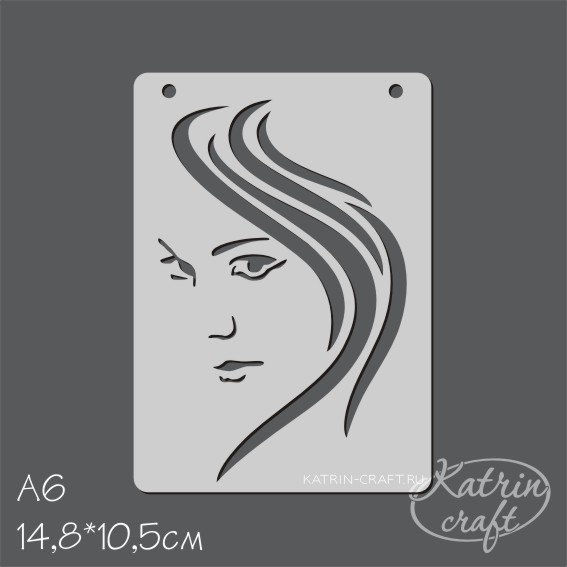 Трафарет Katrin craft А6 "Силуэт №1"