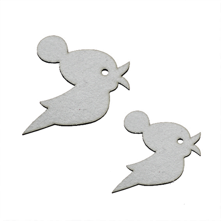 Чипборд "Птичка в шапке"