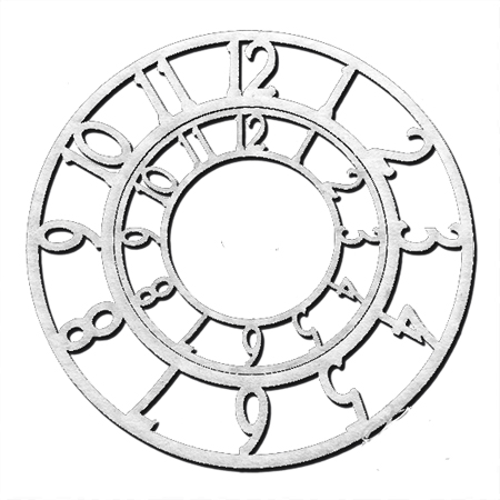 Чипборд "Циферблаты с арабскими цифрами"