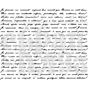 Штамп "Французский текст 1/2"