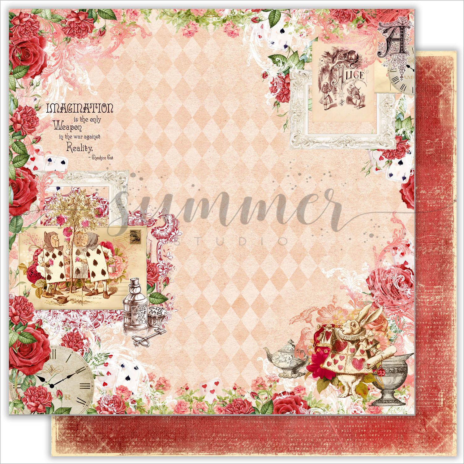 Бумага Summer studio "Alice in Wonderland", Imagination (SMST62)