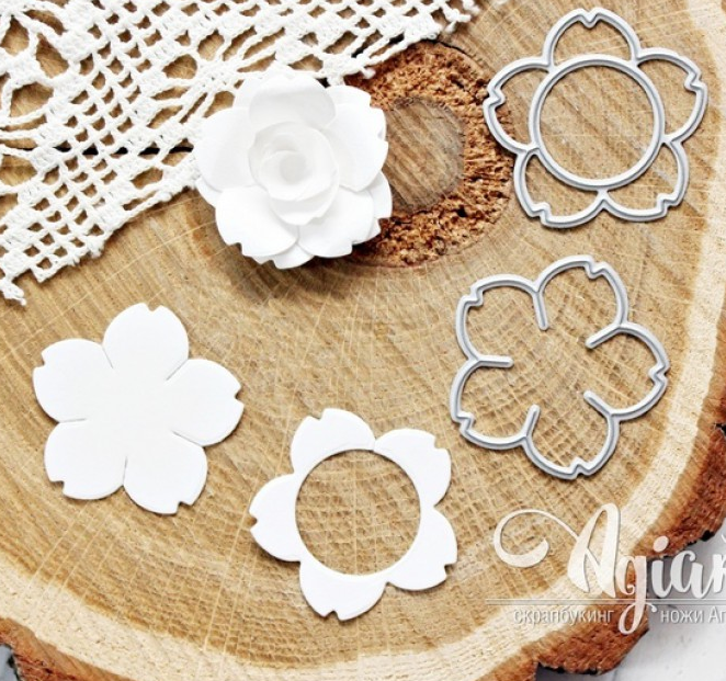 Нож для вырубки Agiart "Любимые цветы"