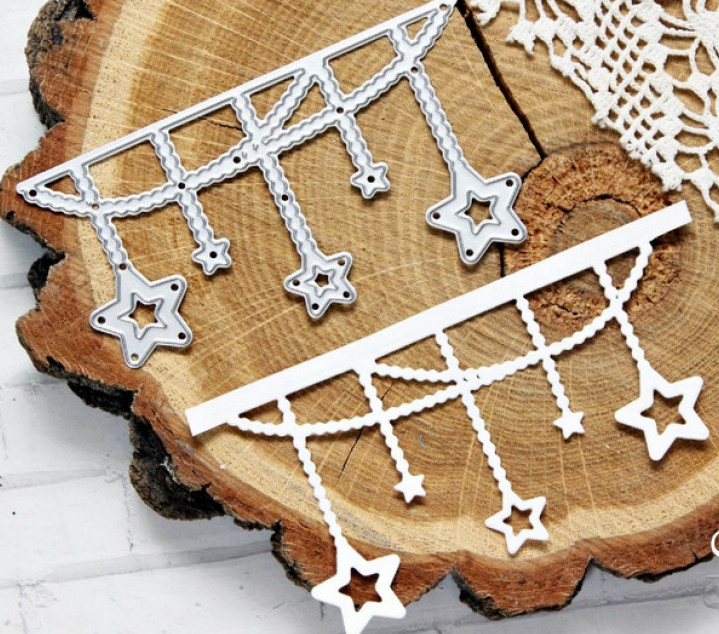 Нож для вырубки Agiart "Подвески звёздочки"