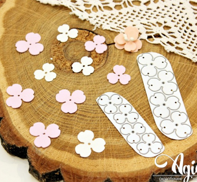 Нож для вырубки Agiart "Мелкоцвет №1"