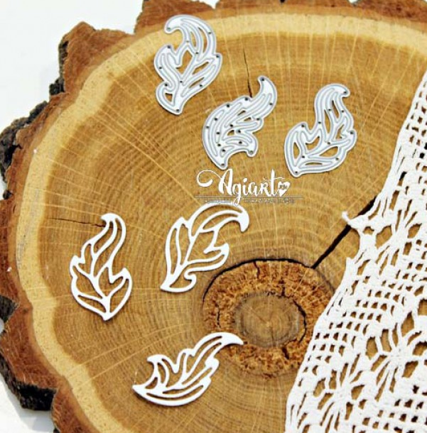 Нож для вырубки Agiart "Сказочные листики"