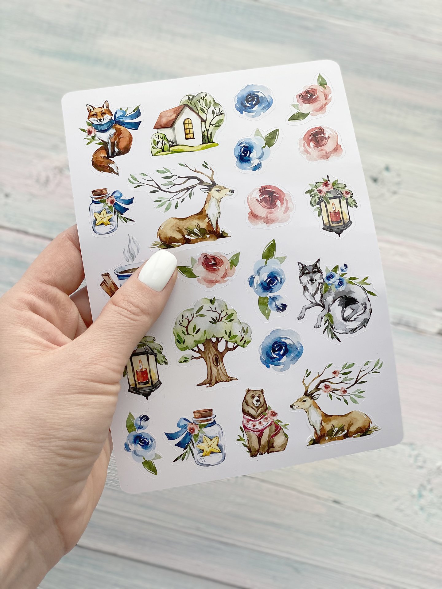 Набор стикеров MONAdesign "Таинственный лес"