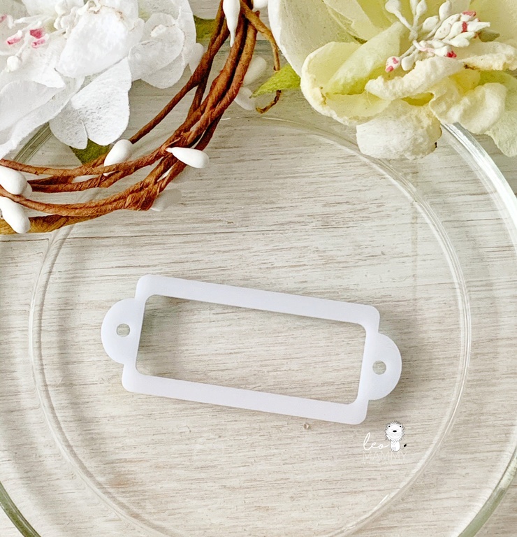 Декор из белого акрила "Рамочка №1"