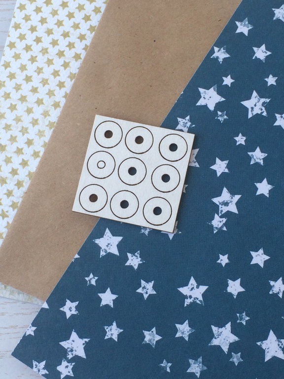 Чипборд LeoMAMMY "Основа под брадс - круг", 9 шт