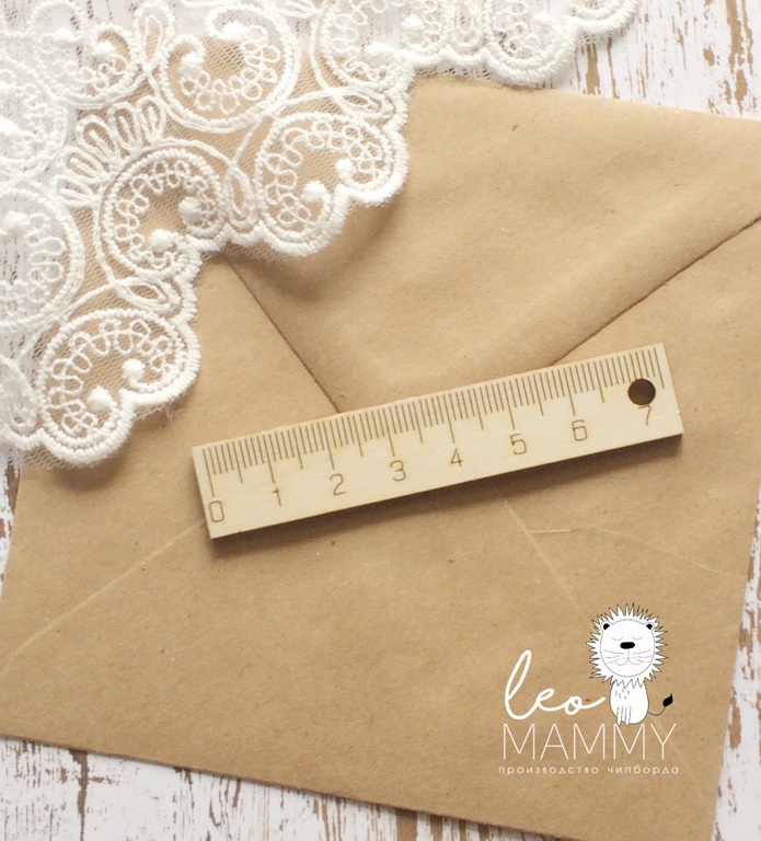 Чипборд деревянный LeoMAMMY "Линеечка"
