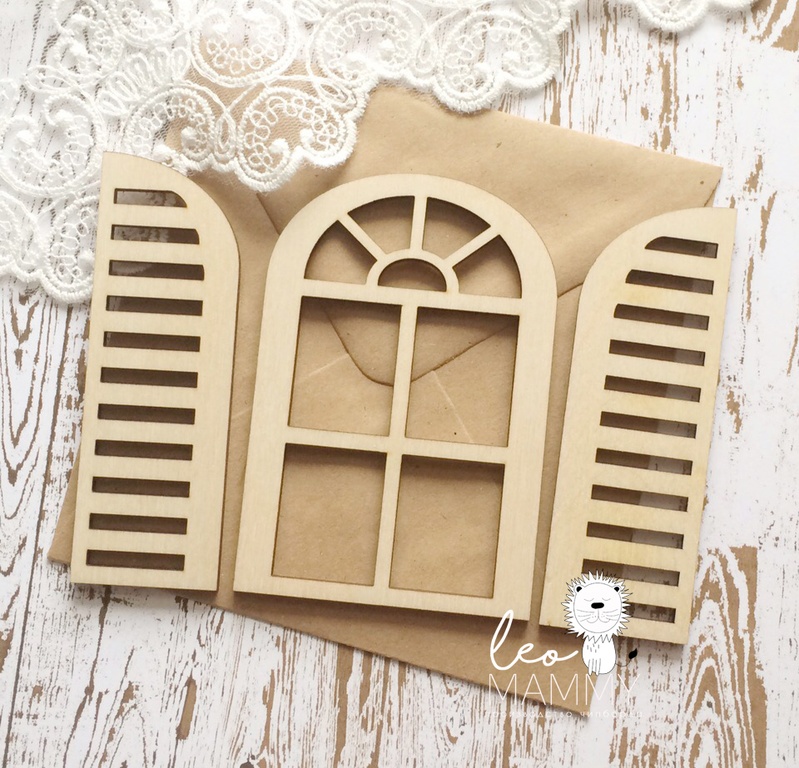 Чипборд деревянный LeoMAMMY "Окно"
